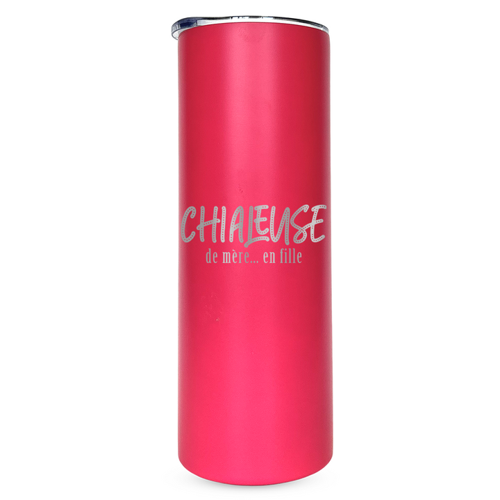 Verre gravé - Chialeuse de mère... en fille