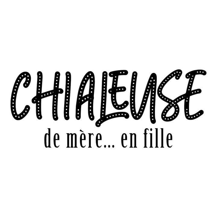 Verre gravé - Chialeuse de mère... en fille