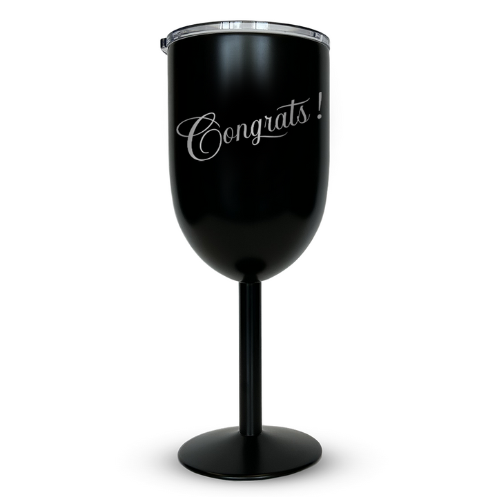 Verre gravé - Congrats!