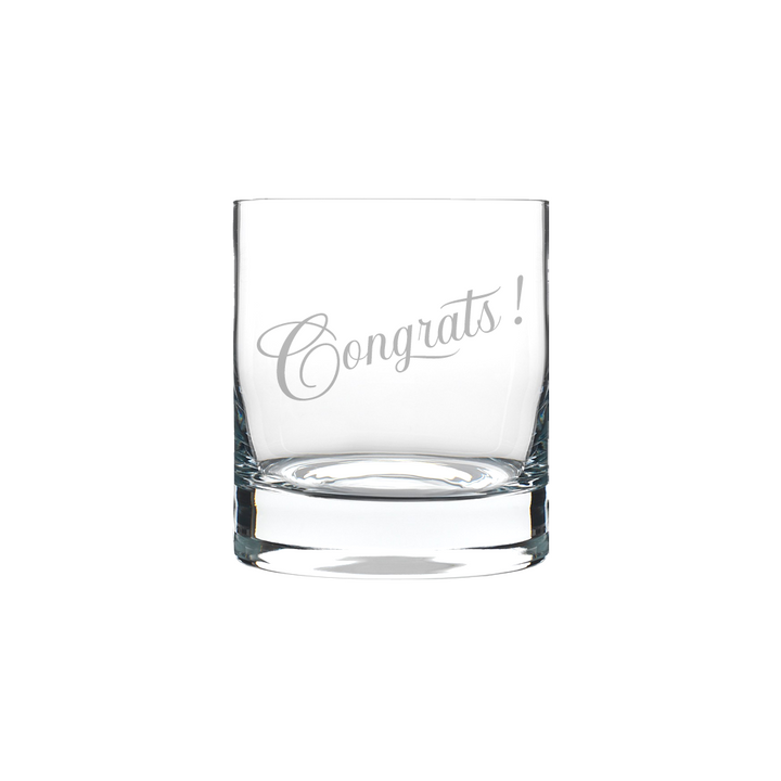 Verre gravé - Congrats!