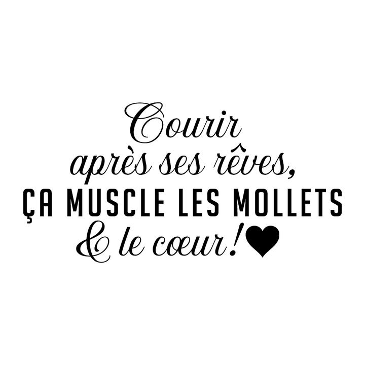 Verre gravé - Courir après ses rêves