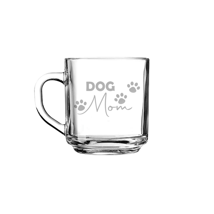 Verre gravé  - Dog Mom