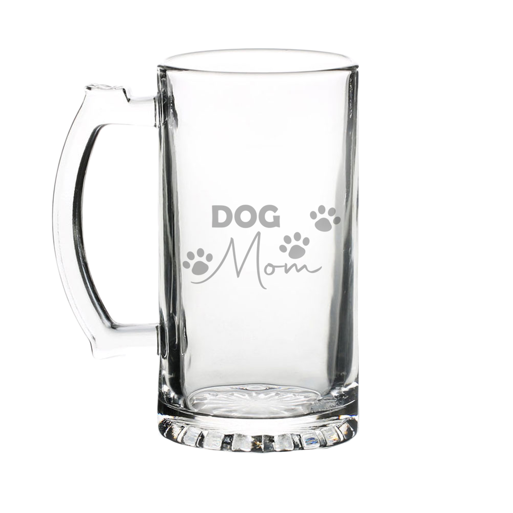 Verre gravé  - Dog Mom