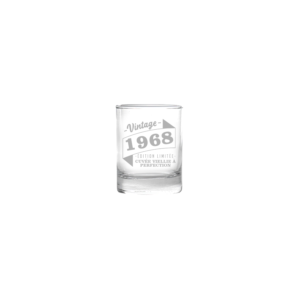 Verre gravé - Édition limitée | Vintage