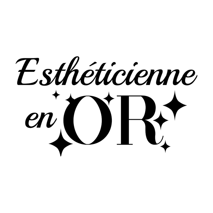 Verre gravé - Esthéticienne en or