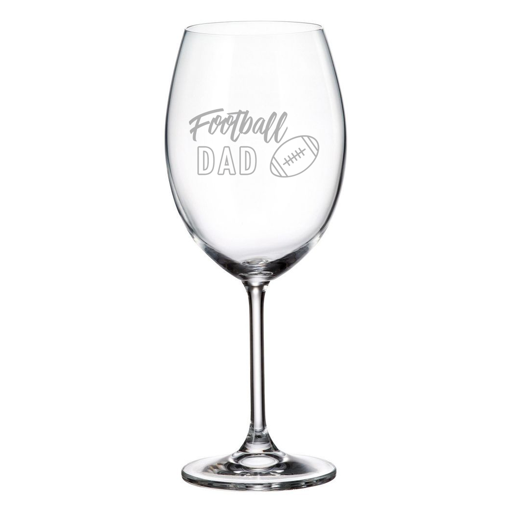 Verre gravé - Football Dad