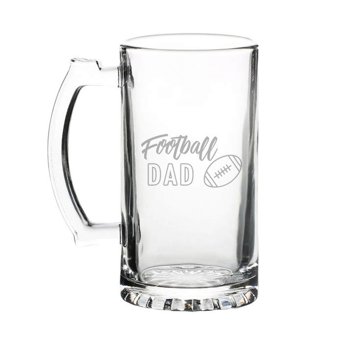 Verre gravé - Football Dad
