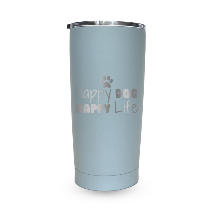 Verre gravé  - Happy dog, Happy life