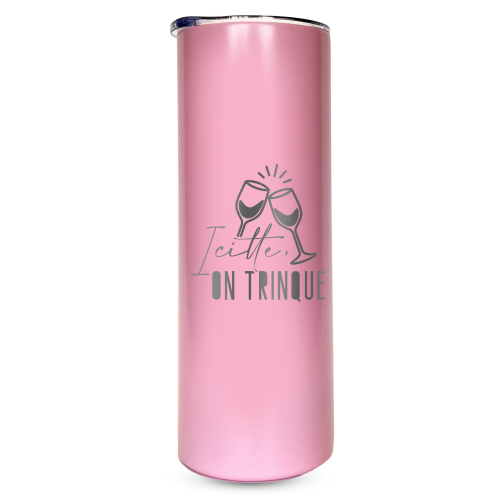 Verre gravé - Icitte, on trinque