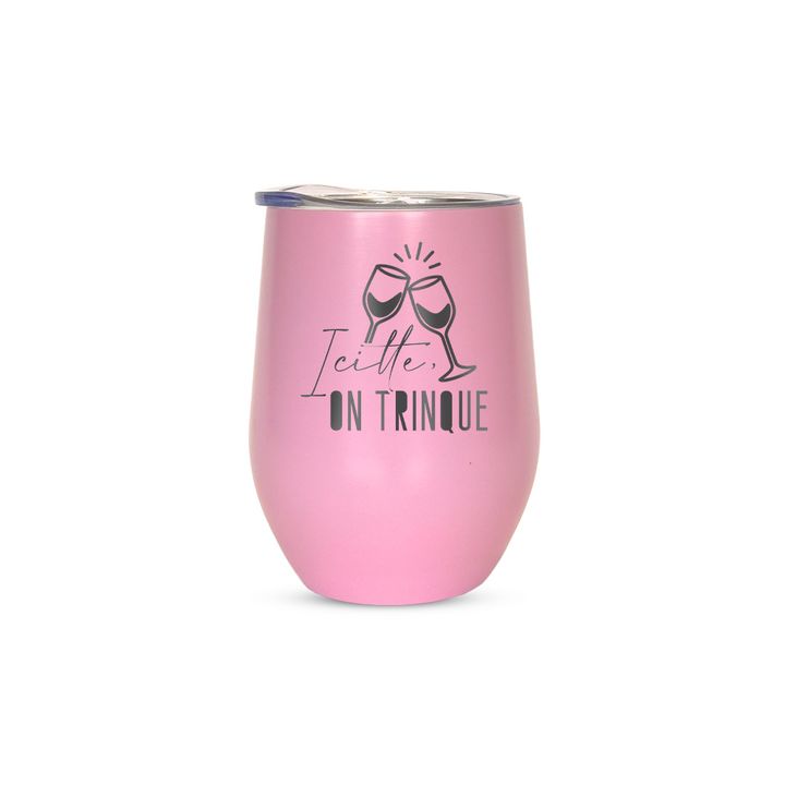 Verre gravé - Icitte, on trinque