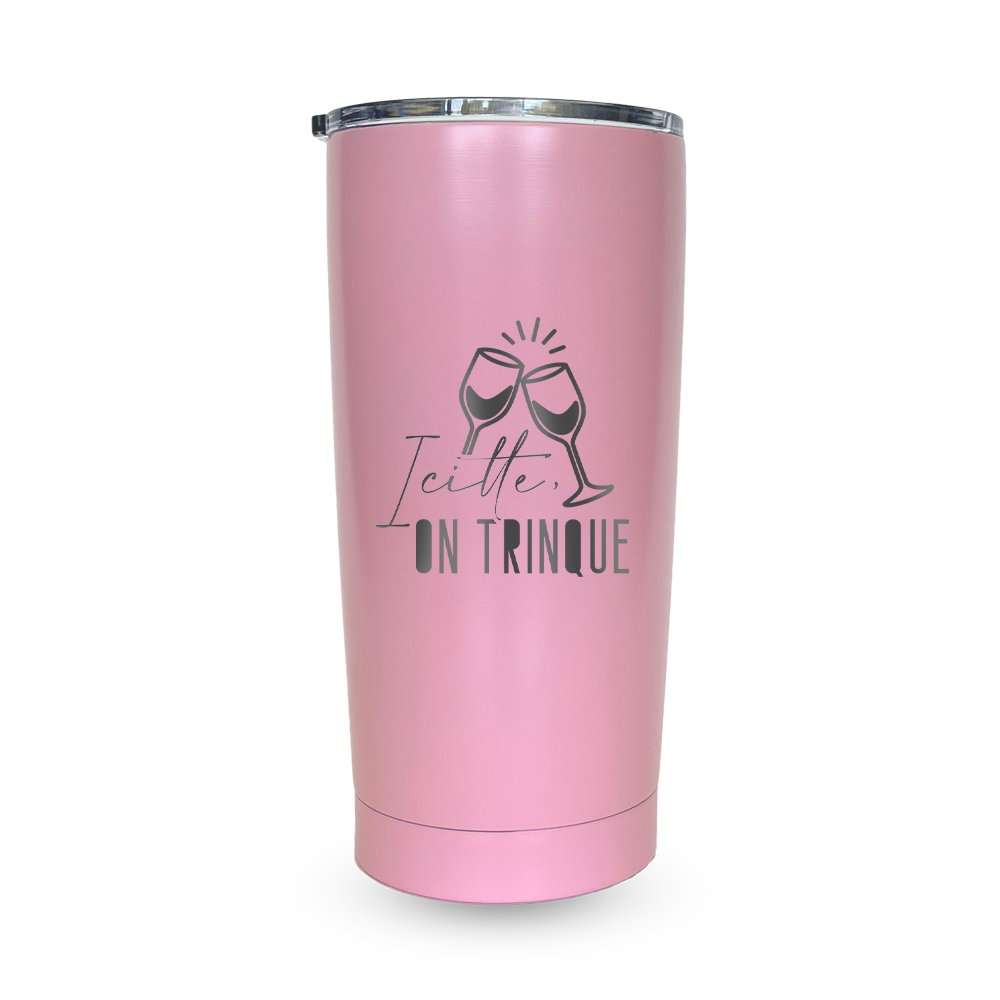 Verre gravé - Icitte, on trinque