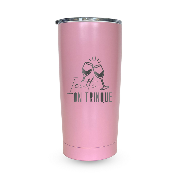 Verre gravé - Icitte, on trinque