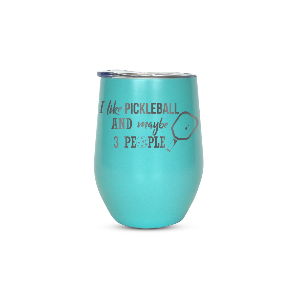 Verre gravé - I like Pickleball