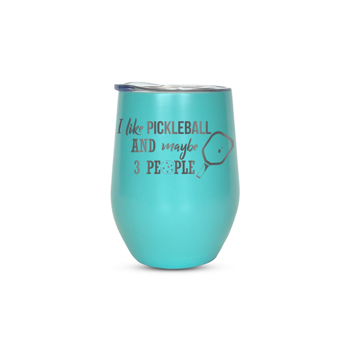 Verre gravé - I like Pickleball