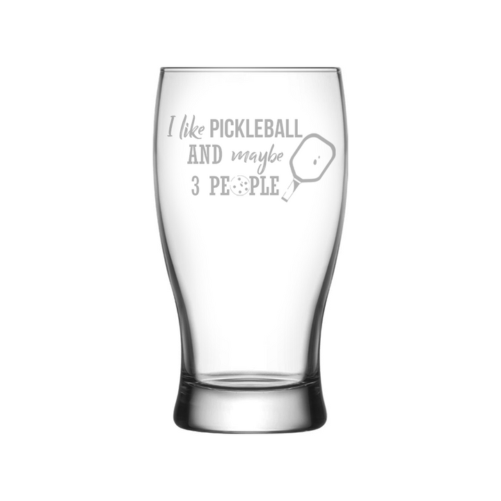 Verre gravé - I like Pickleball