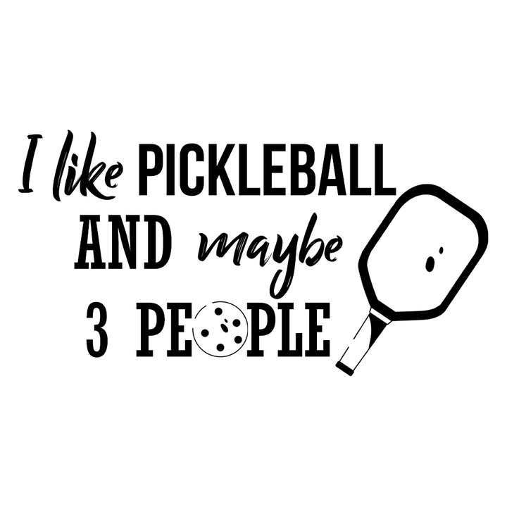 Verre gravé - I like Pickleball