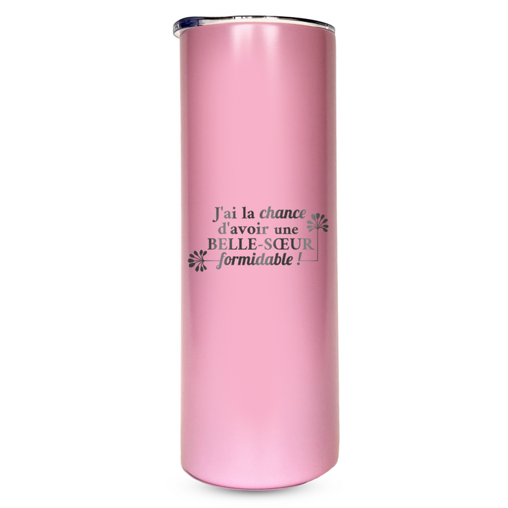 Verre gravé - J'ai la chance d'avoir une belle-soeur formidable