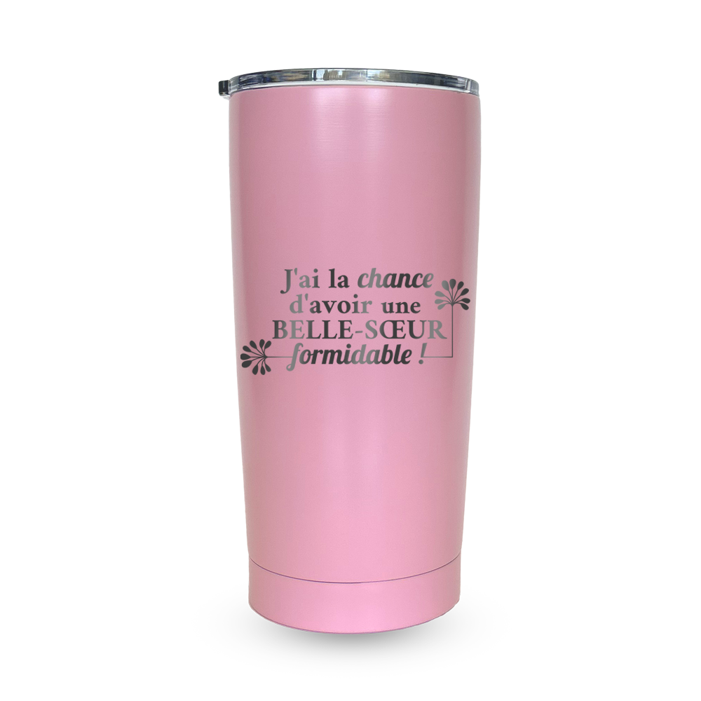 Verre gravé - J'ai la chance d'avoir une belle-soeur formidable