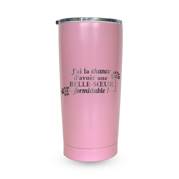 Verre gravé - J'ai la chance d'avoir une belle-soeur formidable