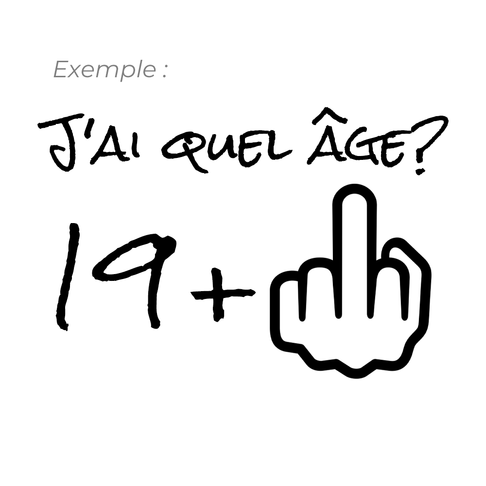 Verre gravé - J'ai quel âge?