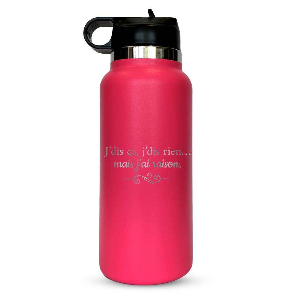 Verre gravé - J'dis ça, j'dis rien