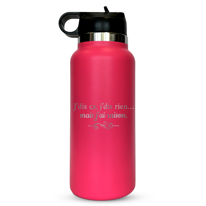 Verre gravé - J'dis ça, j'dis rien