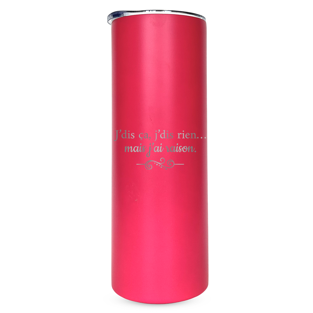 Verre gravé - J'dis ça, j'dis rien