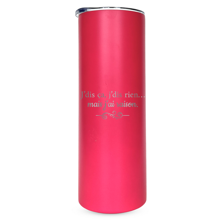 Verre gravé - J'dis ça, j'dis rien