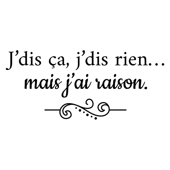 Verre gravé - J'dis ça, j'dis rien