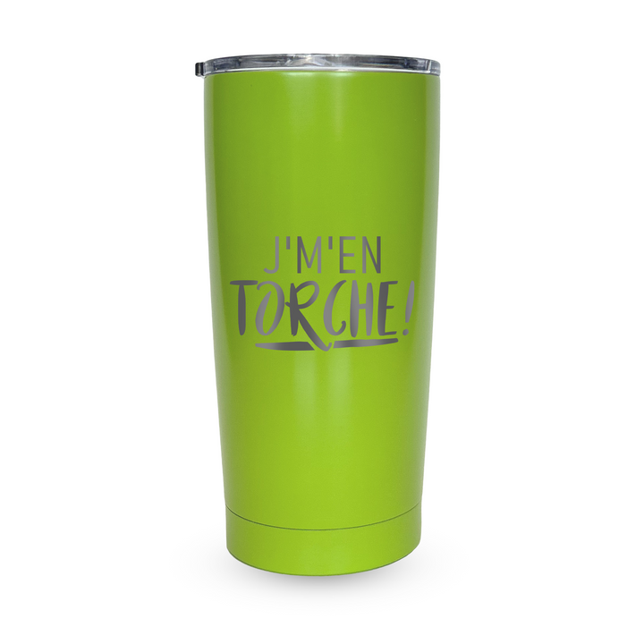 Verre gravé - J'm'en torche