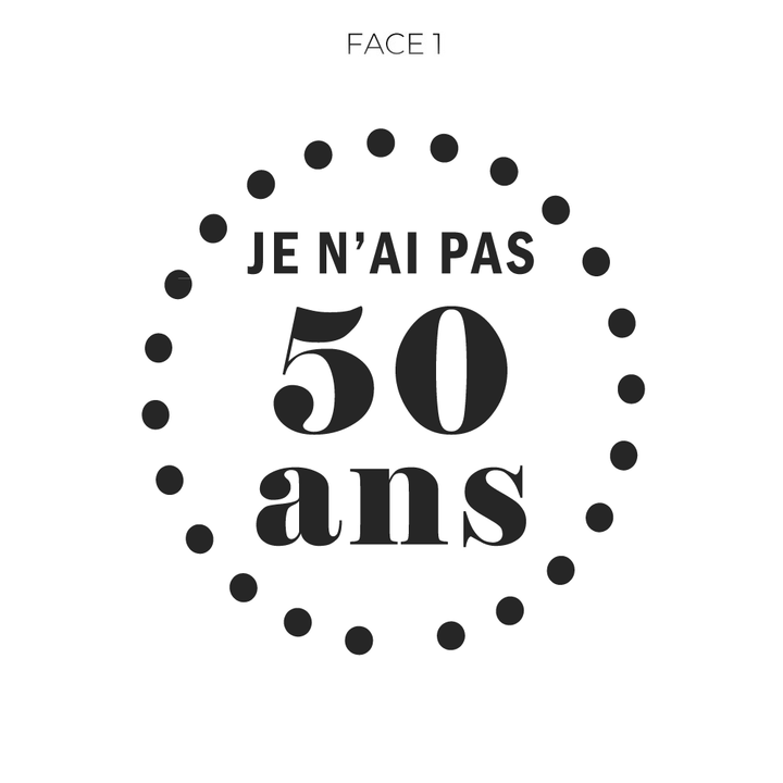 Verre gravé - Je n'ai pas 50 ans