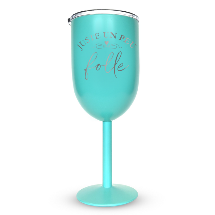 Verre gravé - Juste un peu folle