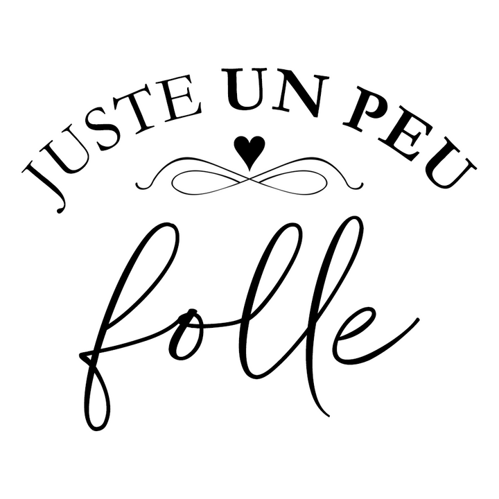 Verre gravé - Juste un peu folle