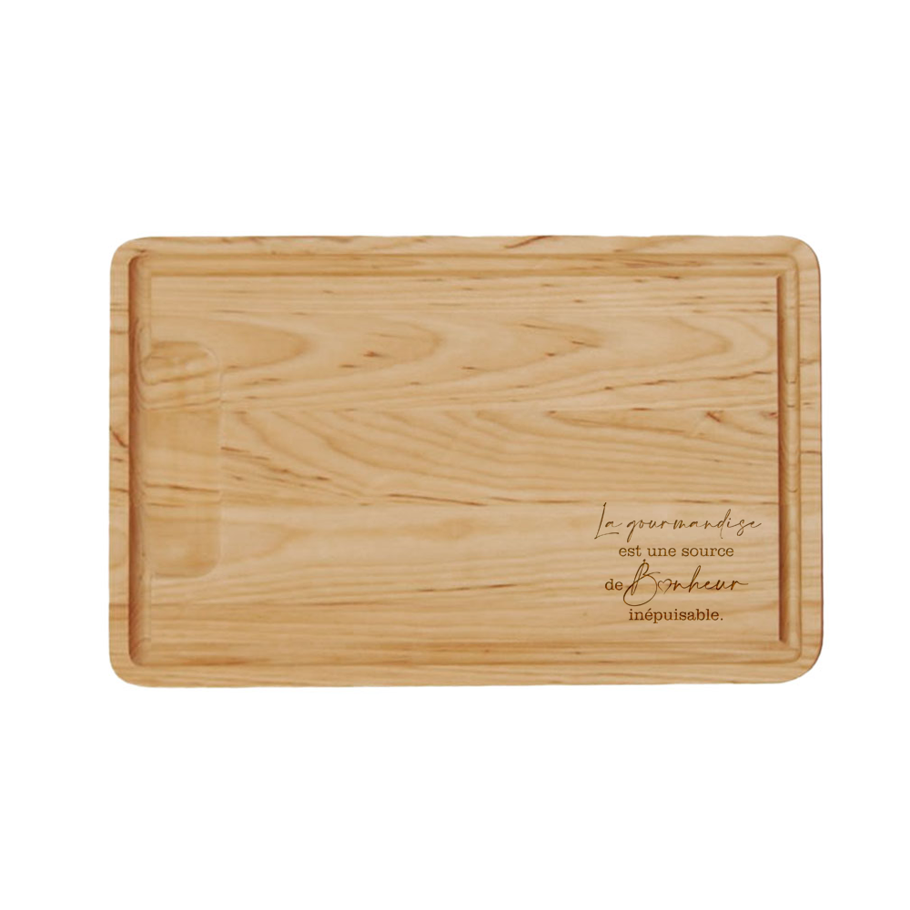 Verre gravé - La gourmandise, source de Bonheur inépuisable