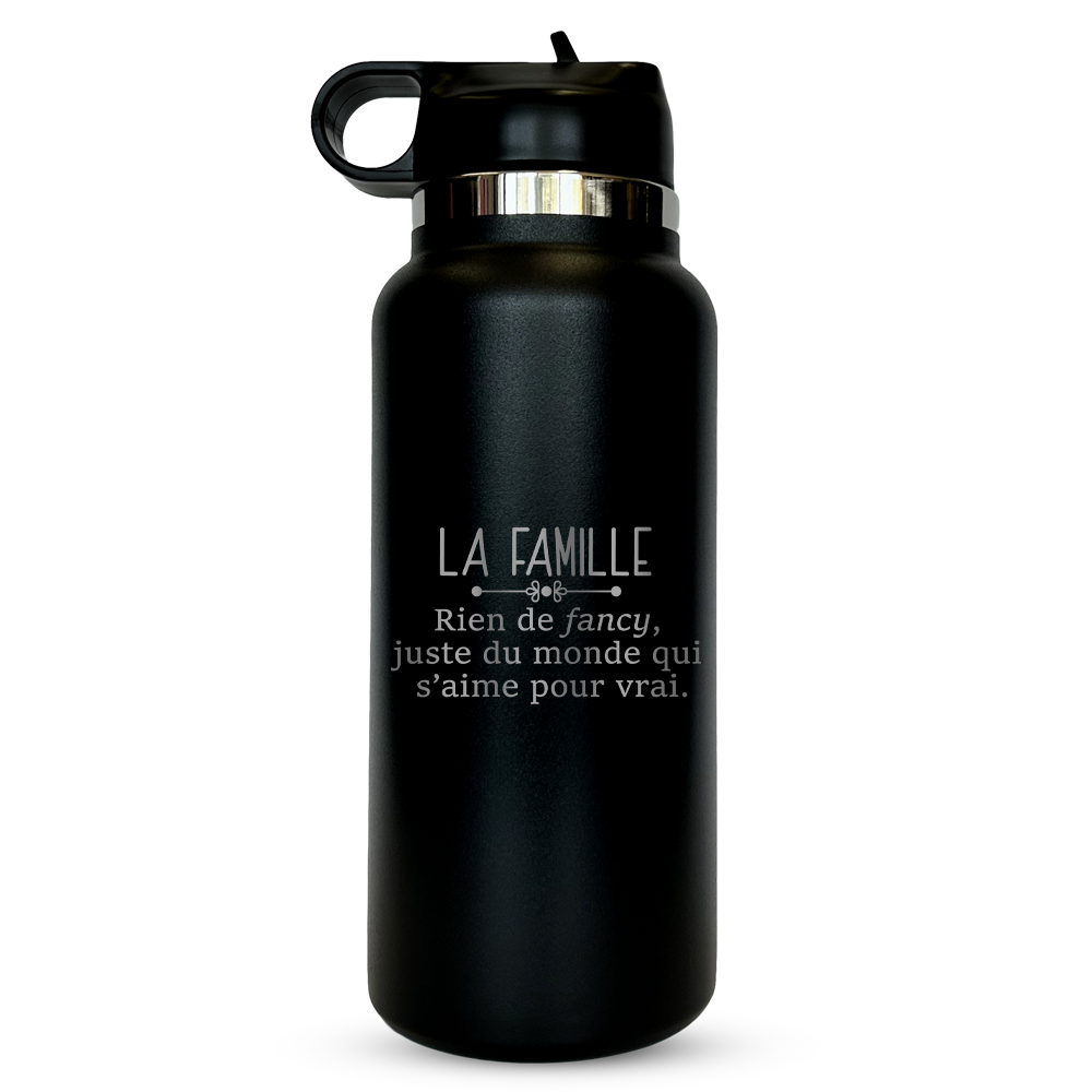 Verre gravé - La famille, rien de fancy