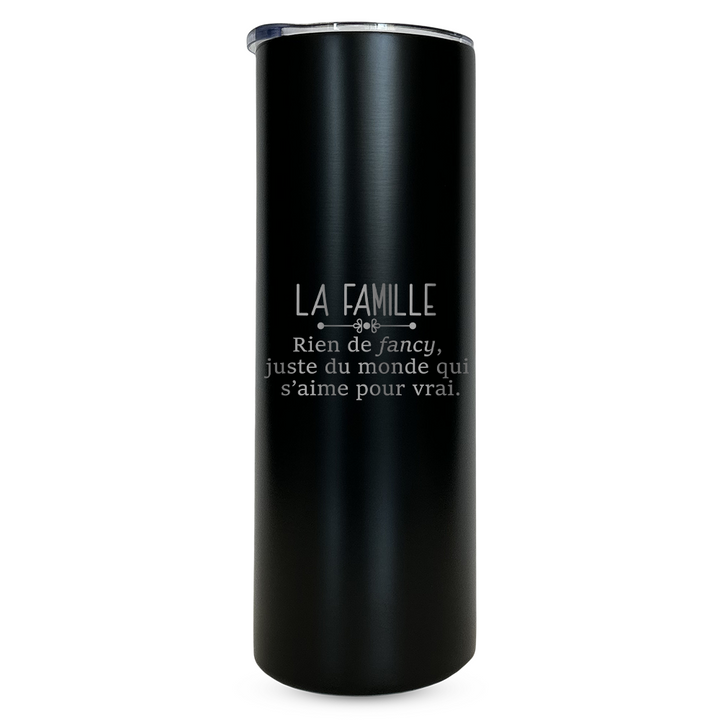 Verre gravé - La famille, rien de fancy