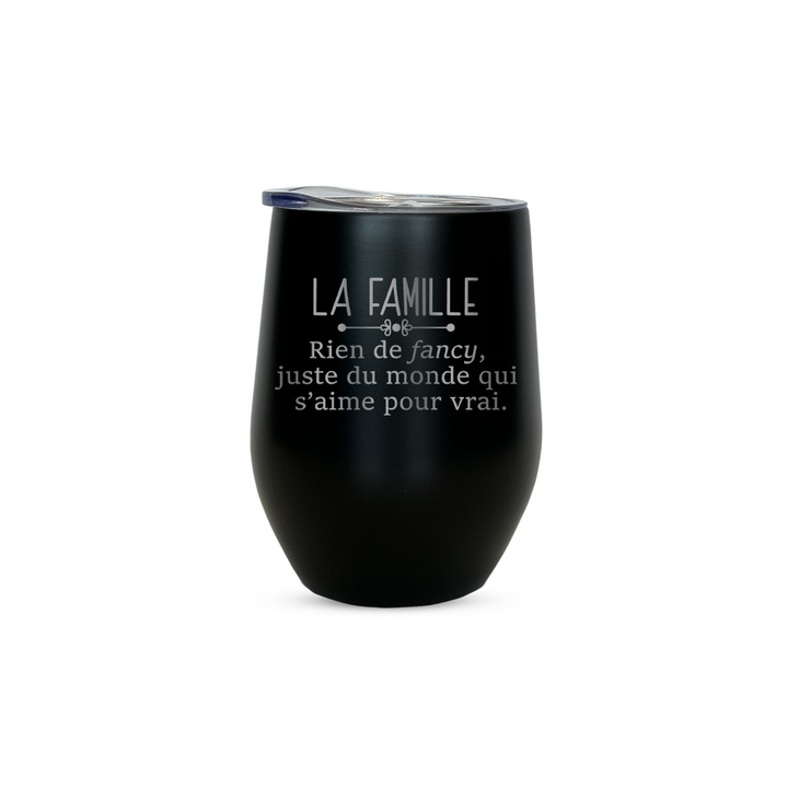 Verre gravé - La famille, rien de fancy