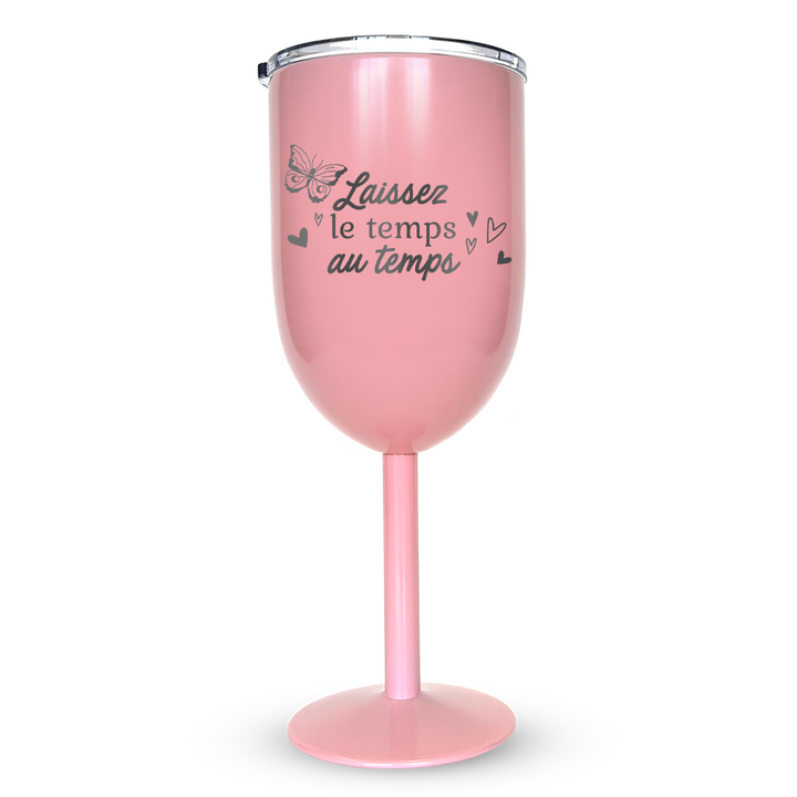 Verre gravé - Laissez le temps au temps