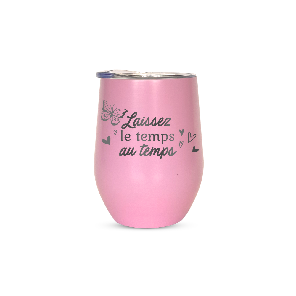 Verre gravé - Laissez le temps au temps