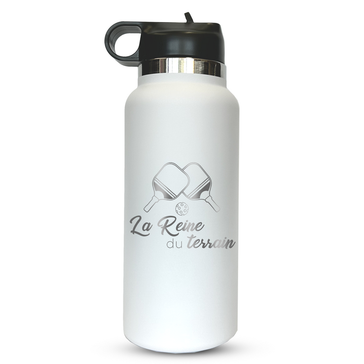 Verre gravé - La Reine du terrain