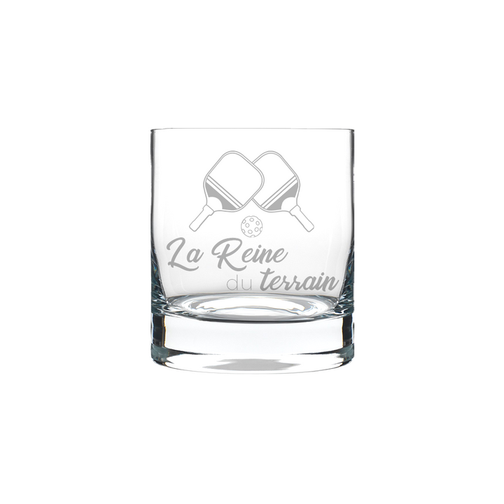 Verre gravé - La Reine du terrain