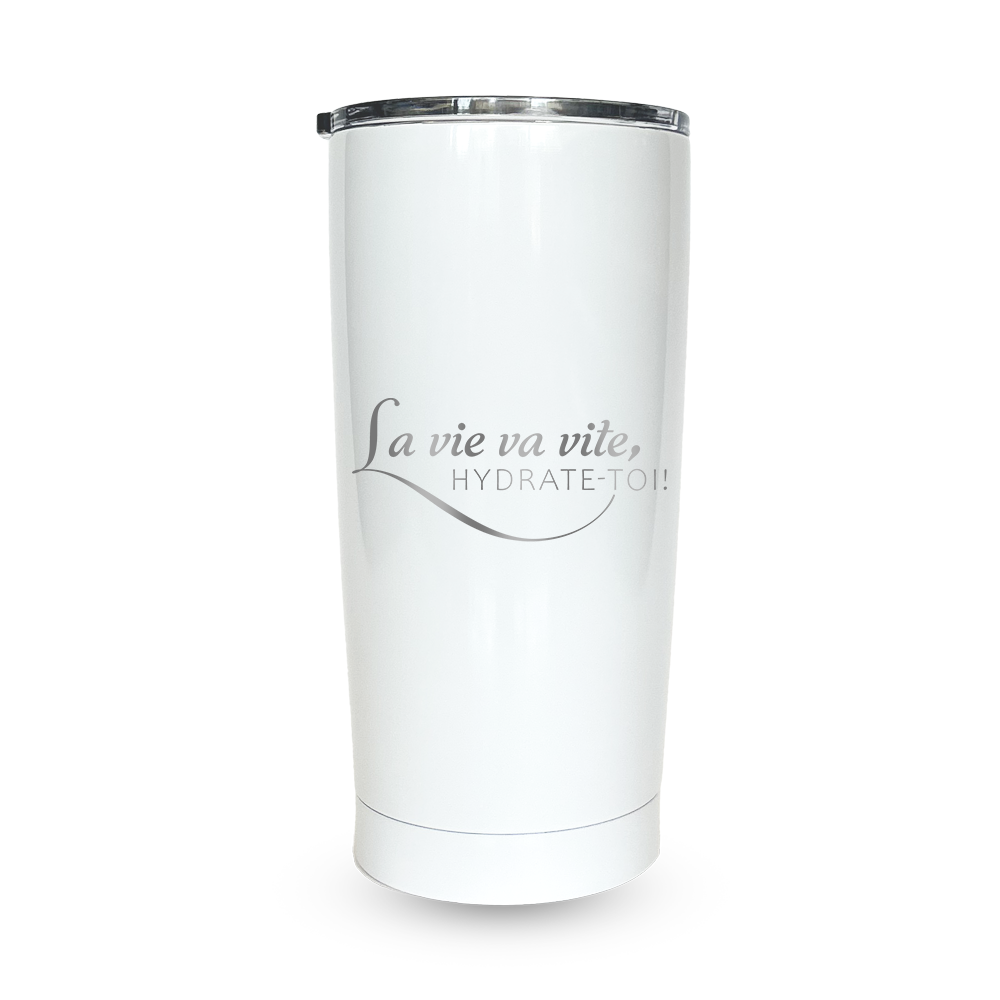 Verre Gravé - La vie va vite, hydrate-toi!