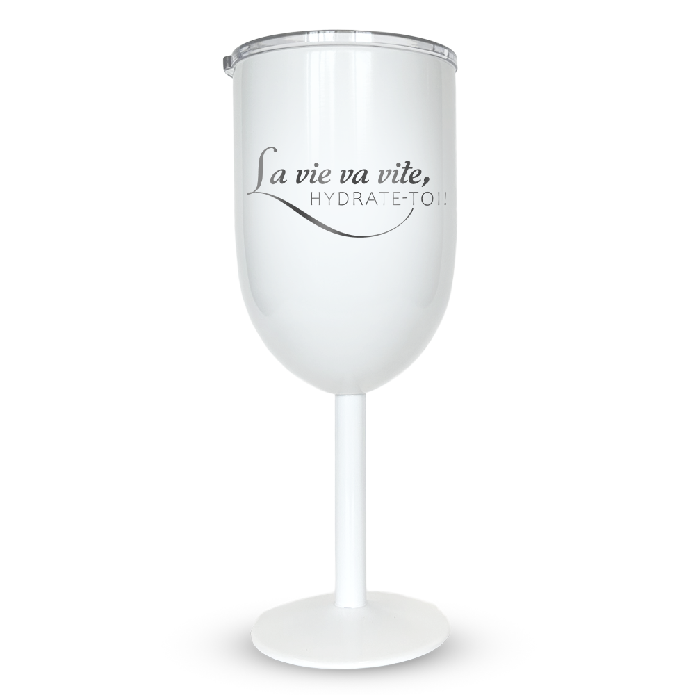 Verre Gravé - La vie va vite, hydrate-toi!