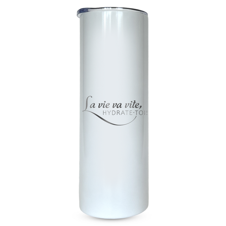 Verre Gravé - La vie va vite, hydrate-toi!