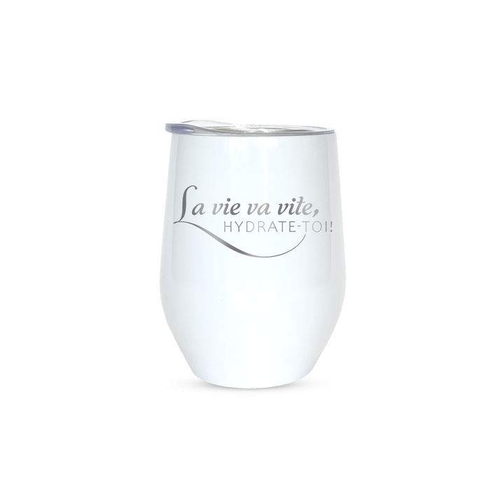 Verre Gravé - La vie va vite, hydrate-toi!