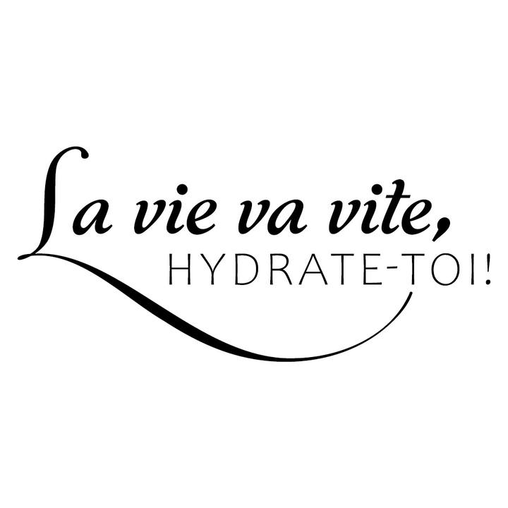 Verre Gravé - La vie va vite, hydrate-toi!
