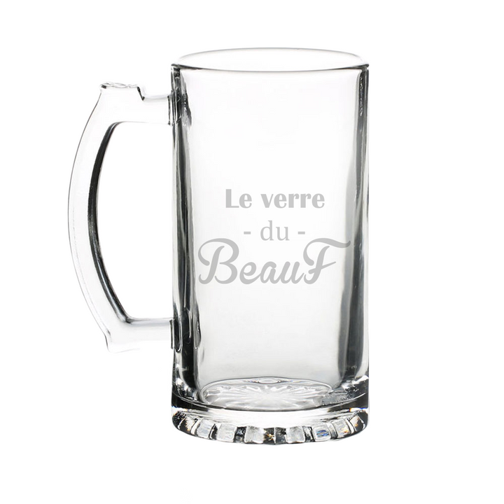 Verre gravé - Le verre du Beauf
