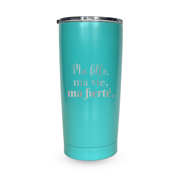 Verre gravé - Ma fille, ma vie, ma fierté