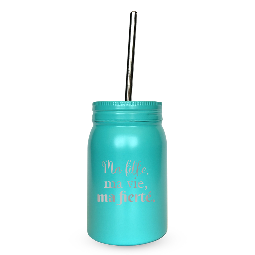 Verre gravé - Ma fille, ma vie, ma fierté