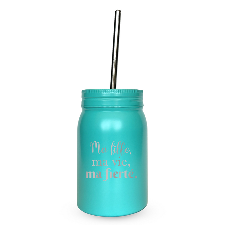 Verre gravé - Ma fille, ma vie, ma fierté